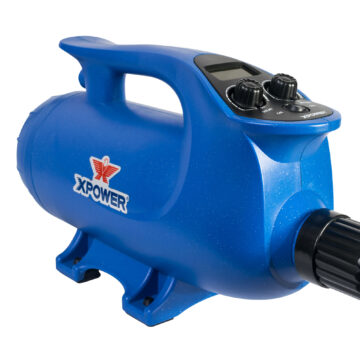 XPOWER B-8 Elite Pro 4 HP Brushless Motor Dog Grooming Force Pet Dryer with Heat
