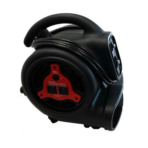 Xtreme Garage P-200AT Mini Air Mover with Daisy Chain and Timer - Side View