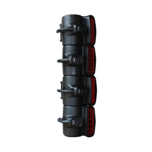 Stackable up to 4 units high for easy storage