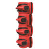 Stackable up to 4 units high for easy storage