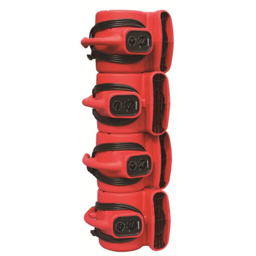 Stackable up to 4 units high for easy storage