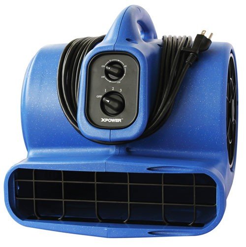 XPOWER X-800TF: 3/4HP Air Mover with Timer and Filters (ABS)