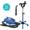 XPOWER B-8 Elite Pro Brushless Pet Dryer with Heat & FREE SMK-2 Stand Mount Kit