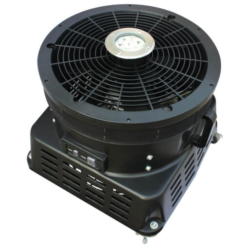 XPOWER BR-450L 1 HP Vertical Advertisement Inflatable Blower Fan with LED Lights - Top View