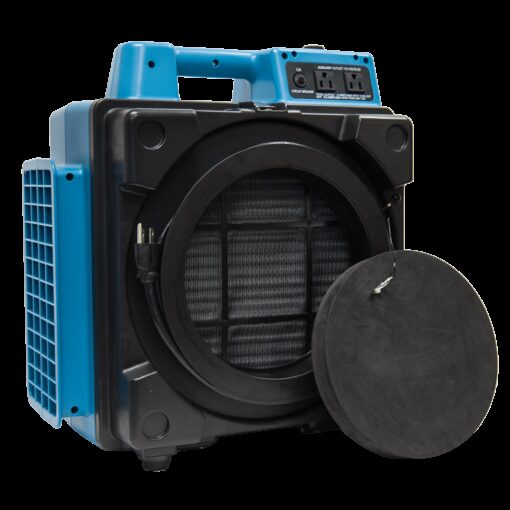 XPOWER X-2480A Professional 3 Stage HEPA Mini Air Scrubber - Blue