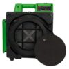 The attached fitted foam cap functions to contain contaminants