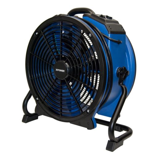 XPOWER X-48ATR 1/3 HP High Temp Sealed Motor Industrial Axial Fan with Timer & Power Outlets