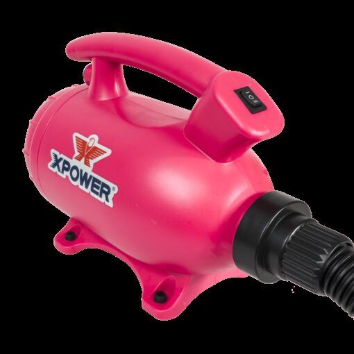 XPOWER B-55 Home Dog Grooming 2-in-1 Force Pet Dryer & Vacuum - Pink