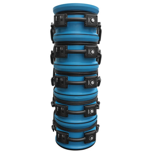 Lightweight & stackable up to 5 units high for easy storage