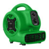 XPOWER P-230AT 1/5 HP Mini Air Mover with Timer & Power Outlets - Green