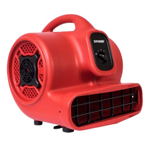 XPOWER P-430 1/3 HP Air Mover, Carpet Dryer, Floor Fan, Blower - Air Chaser Exclusive