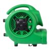 XPOWER P-430AT 1/3 HP Air Mover, Carpet Dryer, Floor Fan, Blower with Timer & Power Outlets - Air Chaser Exclusive