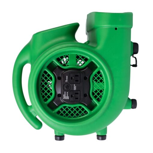 XPOWER P-430AT 1/3 HP Air Mover, Carpet Dryer, Floor Fan, Blower with Timer & Power Outlets - Air Chaser Exclusive