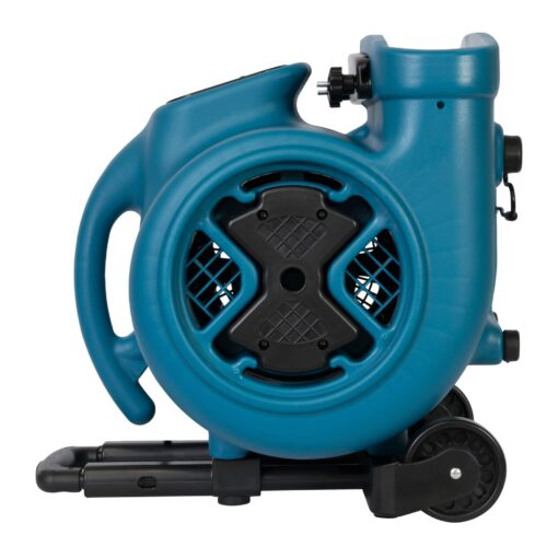 XPOWER P-630HC 1/2 HP Air Mover, Carpet Dryer, Floor Fan, Blower with Telescopic Handle, Wheels & Carpet Clamp