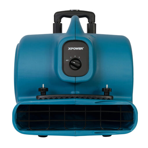 XPOWER P-630HC 1/2 HP Air Mover, Carpet Dryer, Floor Fan, Blower with Telescopic Handle, Wheels & Carpet Clamp