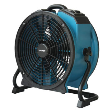 XPOWER X-47ATR 1/3 HP Sealed Motor Industrial Axial Fan with Timer & Power Outlets