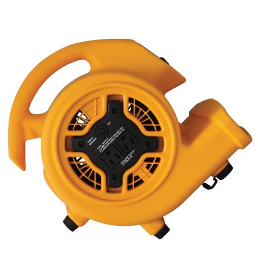 XPOWER P-130A 1/5 HP Mini Air Mover with Built-in Power Outlets