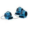 XPOWER P-230AT 1/5 HP Mini Air Mover with Timer & Power Outlets