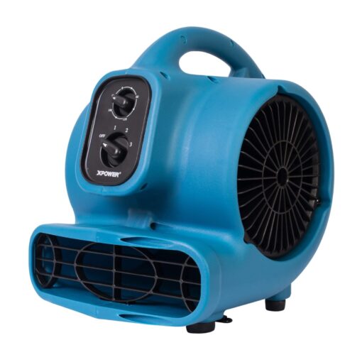 XPOWER P-230AT 1/5 HP Mini Air Mover with Timer & Power Outlets
