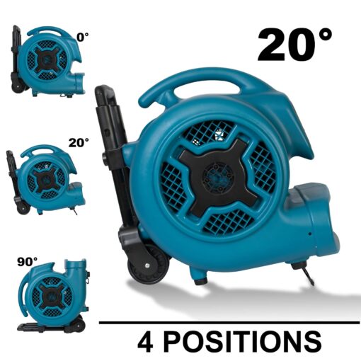 XPOWER X-830H 1HP Air Mover With Handle (ABS)