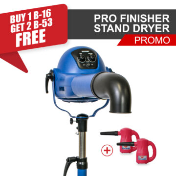 B-16 Pro Finisher Stand Dryer + (2) FREE Pink B-53 Multipurpose Pet Dryers ( COMBO )