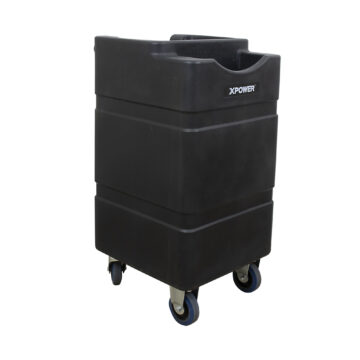 XPOWER Mobile Water Reservoir Tank WT-90 for FM-68W and FM-88W Misting Fan, 90 Liter, 24 Gallon, Wheels, Mobile, Portable, Outdoor Cooling
