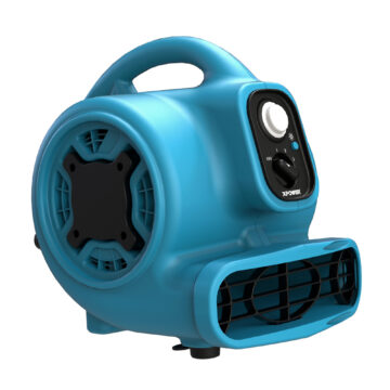 XPOWER P-230L 1/4 HP Mini Air Mover with LED Spotlight