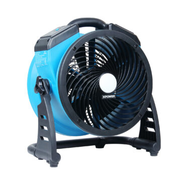 XPOWER P-21L Industrial Axial Air Mover with LED Spotlight